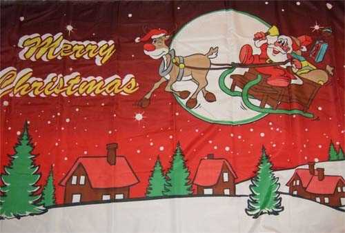 Weihnachten-Merry Christmas Rentier 2, rot Eigenkreation Flagge 90x150 cm Sonderangebot