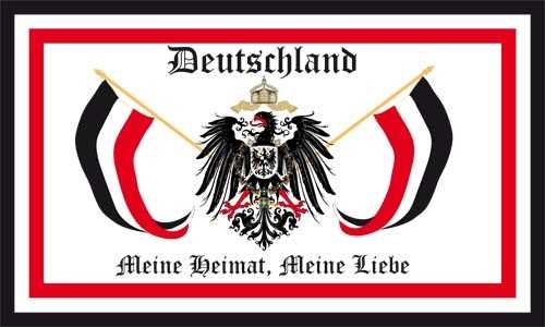 DR- Deutschland Meine Heimat, Meine Liebe Flagge 90x150 cm