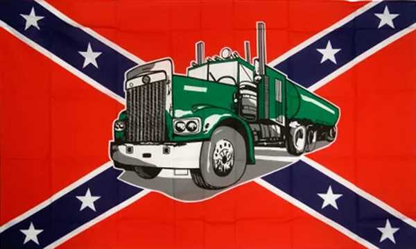 Südstaaten mit Truck Flagge 90x150 cm,160 Dernier (G)