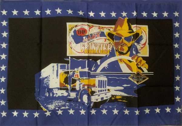 LKW mit Trucker am Lenkrad (The Final Frontier) Flagge 60x90 cm,160 Dernier (G)