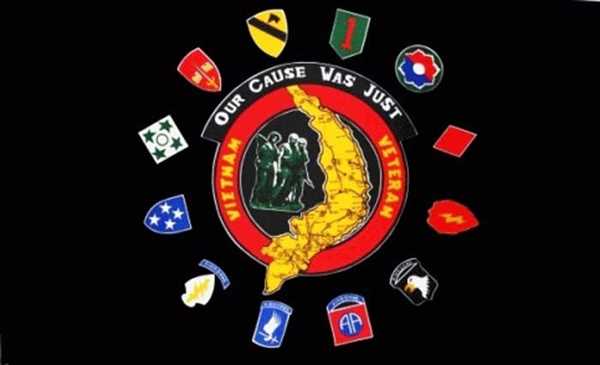 Vietnam Veteranen Flagge 90x150 cm Sonderpreis