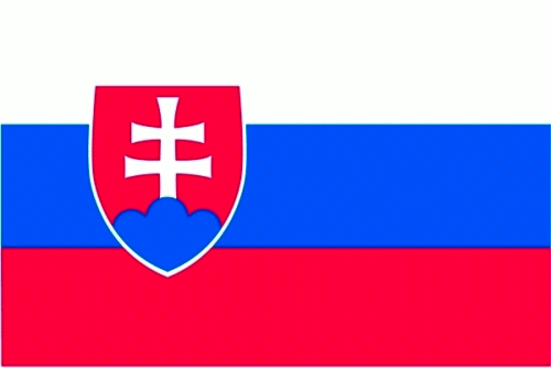 Slowakei Bootsflagge 30x40 cm