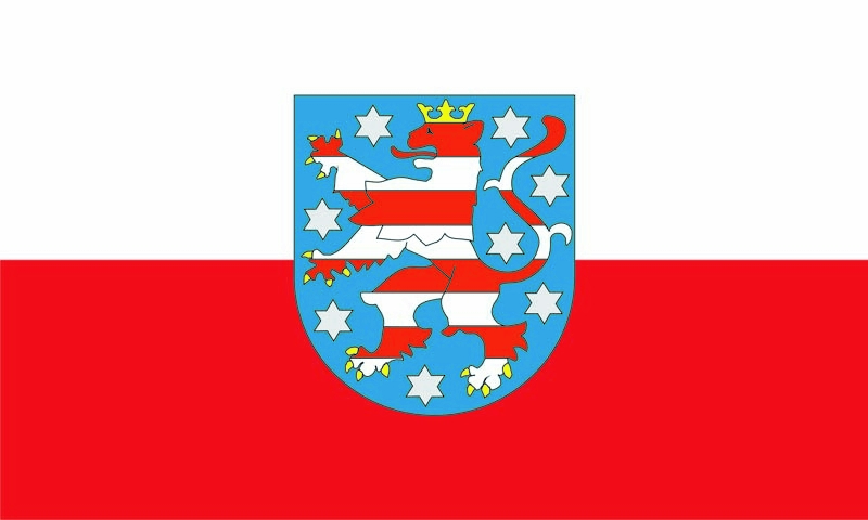 Thüringen Flagge 150x250 cm | Bundesländer / Regionen | Flaggen 150 x