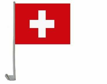 Schweiz Autoflagge Swiss / Suisse 30x40 cm