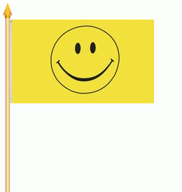 Smiley Stockflagge 30x40 cm Abverkauf