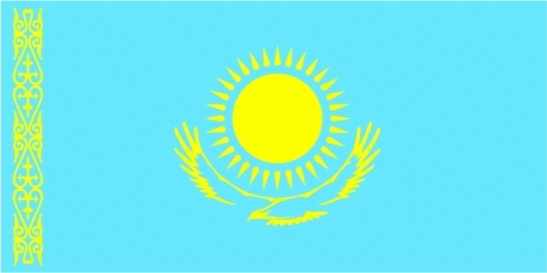 Kasachstan Flagge 90x150 cm