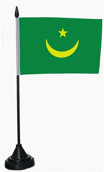 Mauretanien Tischflagge 10x15 cm