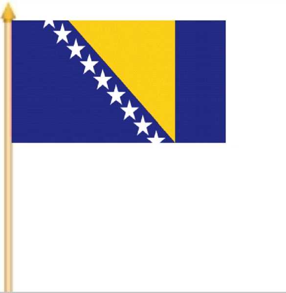 Bosnien-Herzegowina Stockflagge 30x40 cm Abverkauf