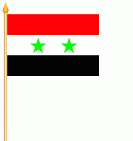 Syrien Stockflagge 30x40 cm Abverkauf