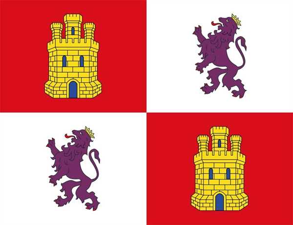 Kastilien-Leon Flagge 90x150 cm