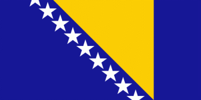 Bosnien-Herzegowina Bootsflagge 30x40 cm Abverkauf