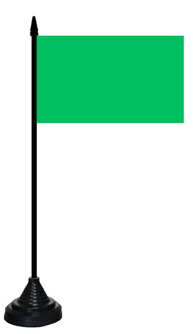 Grün einfarbig und auch Libyen Tischflagge 10x15 cm