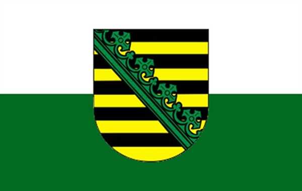 Sachsen Flagge 60x90 cm,160 Dernier (G)