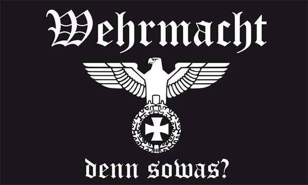 DR- Wehrmacht denn sowas? Flagge 90x150 cm