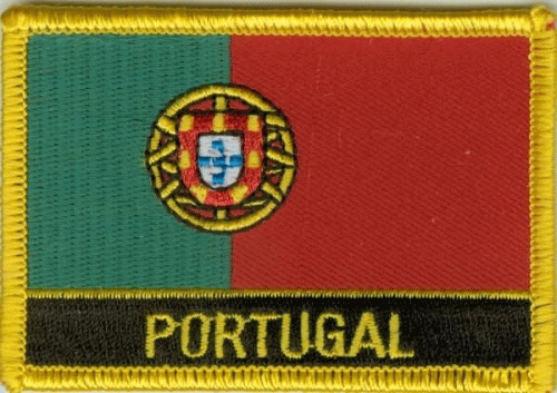 Portugal Aufnäher / Patch mit Schrift